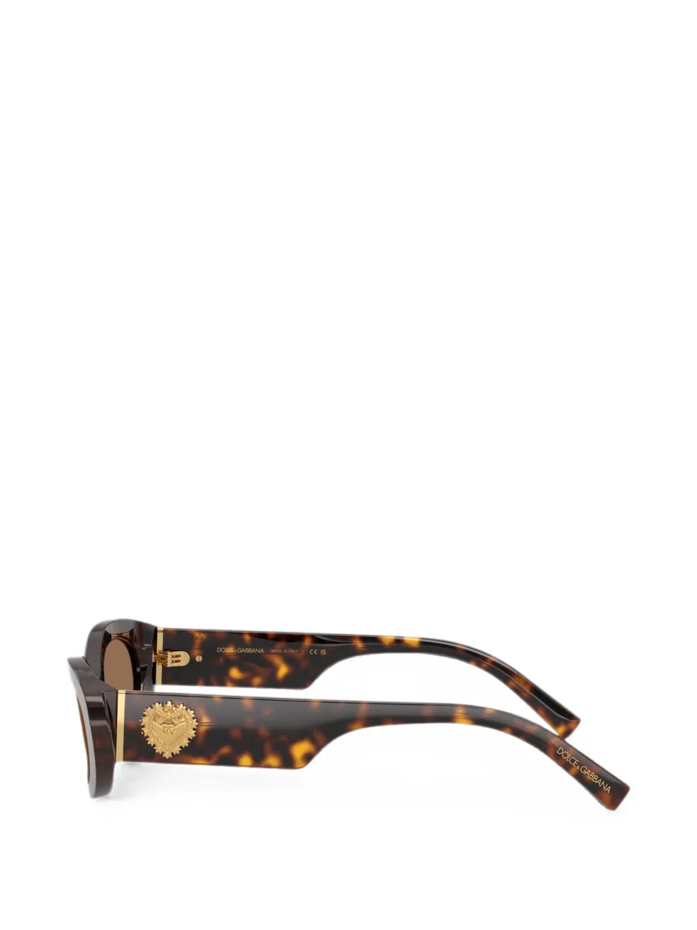 Dolce & Gabbana Eyewear Devotion zonnebril met schildpad-effect Bruin