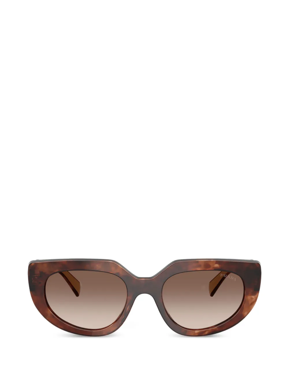 Prada Eyewear tortoiseshell-effect cat-eye sunglasses - Braun