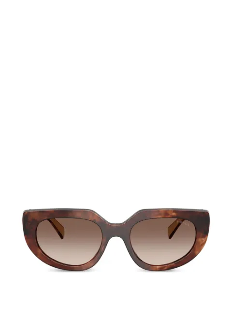Prada Eyewear 톨토이즈셸 이펙트 캣아이 선글라스