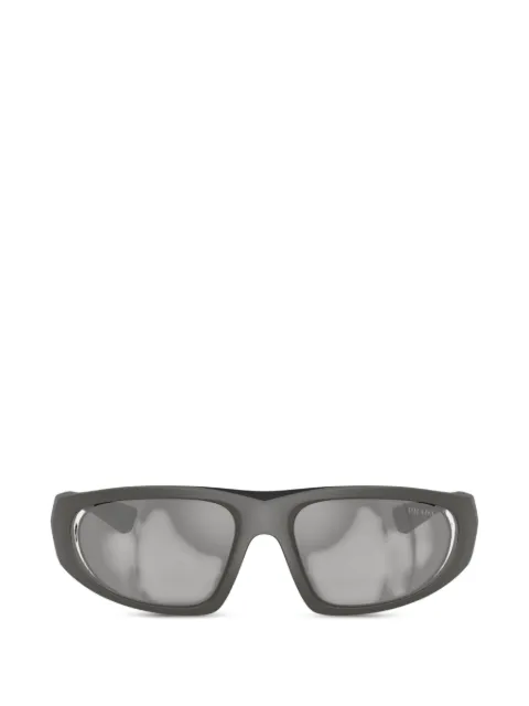 Prada Eyewear logo-plaque geometric-frame sunglasses