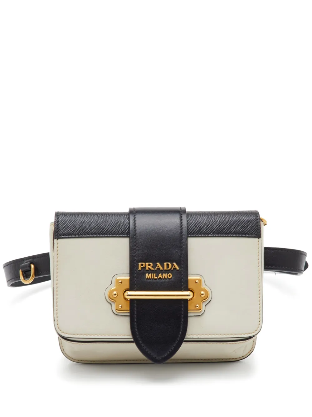 Prada Pre-Owned Cahier logo-detail belt bag - Toni neutri