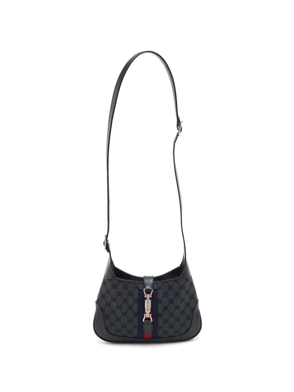 Balenciaga Pre-Owned x Gucci Jackie GG shoulder bag - Nero