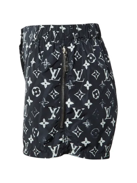 Louis Vuitton Pre-Owned Monogram-print zip-fastening shorts