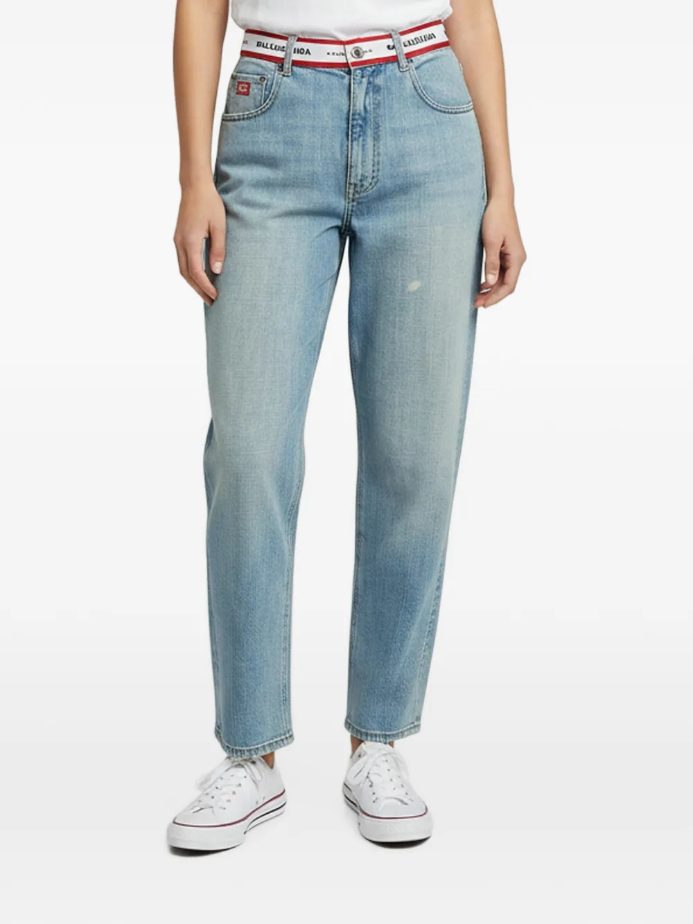 Balenciaga Pre-Owned 2020 Unifit logo-detail jeans - Blu