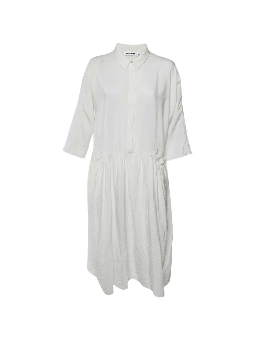 Jil Sander Pre-Owned robe mi-longue à boutonnière - Tons neutres Jil Sander Pre-Owned robe mi-longue à boutonnière - Tons neutres