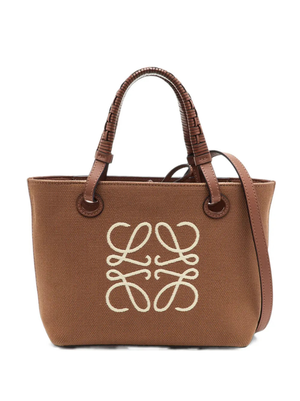 Loewe Pre-Owned 2022 Anagram canvas tote bag - Braun