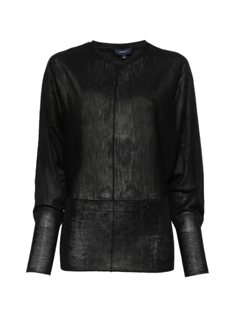 Soeur sheer panelled top