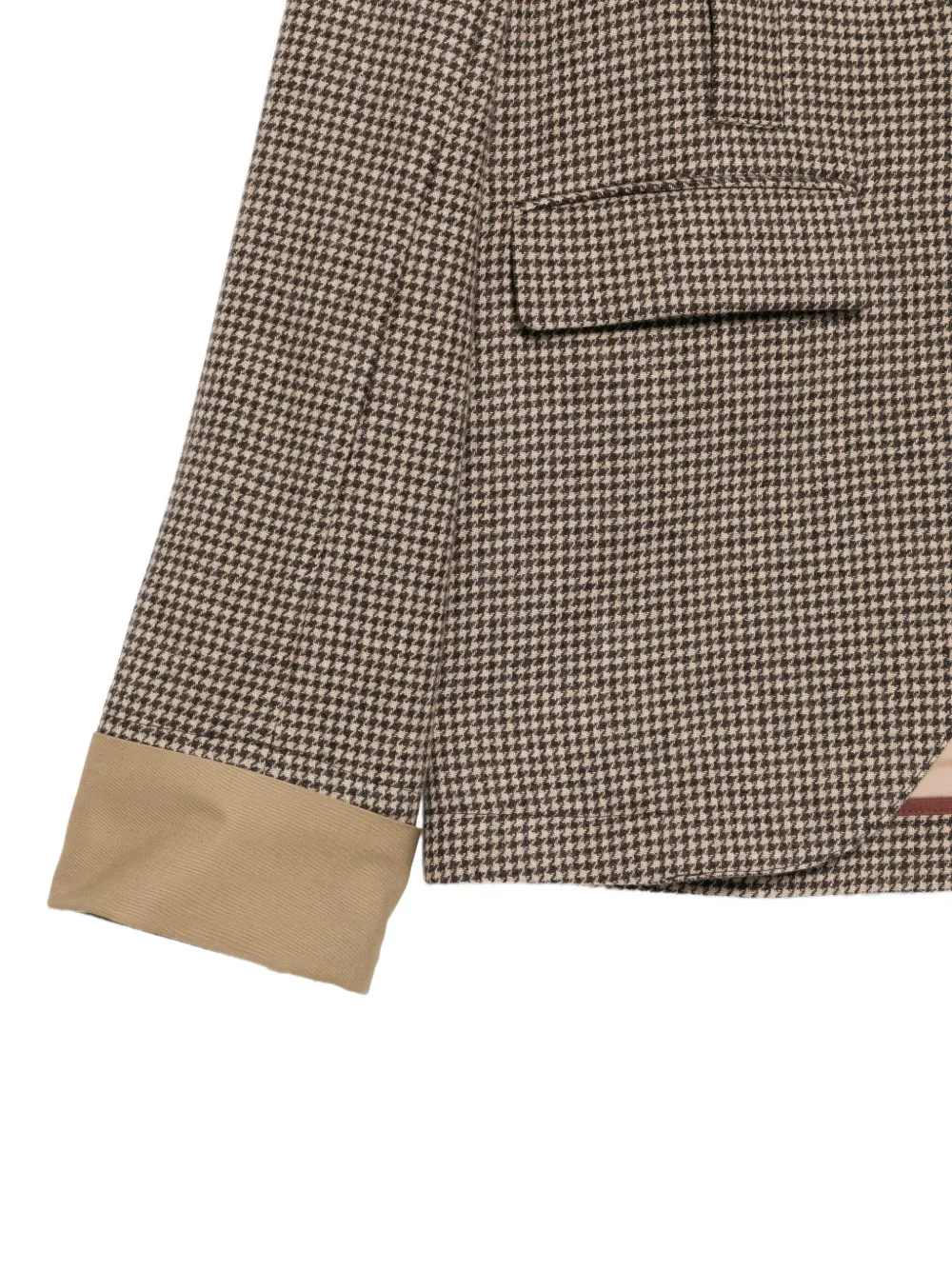 Jejia Harry blazer met pied-de-poule print Beige