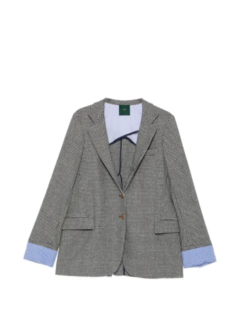 Jejia Birkin houndstooth-patterned blazer