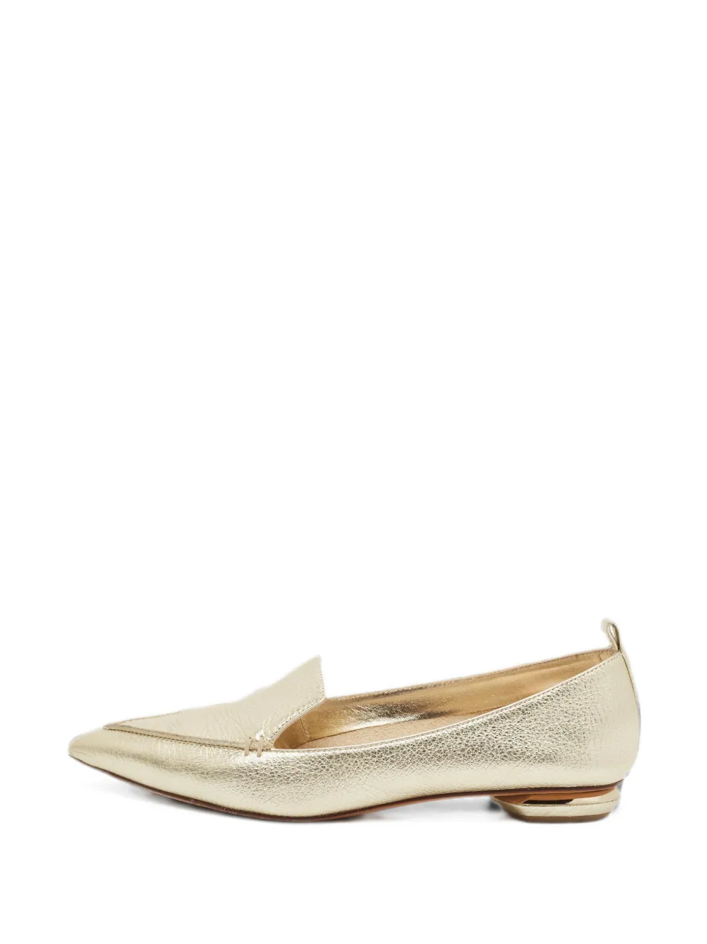 Nicholas Kirkwood Beya pointed-toe loafers - Gold