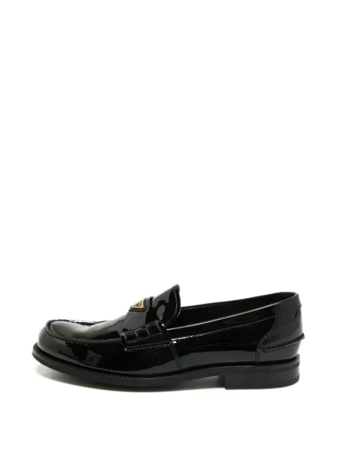 Prada Pre-Owned logo-detail penny loafers