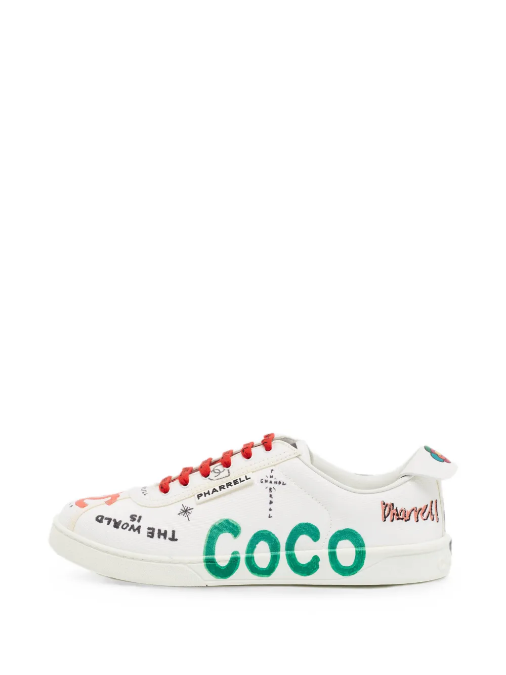 CHANEL Pre-Owned x Pharrell Williams graphics sneakers - Weiß