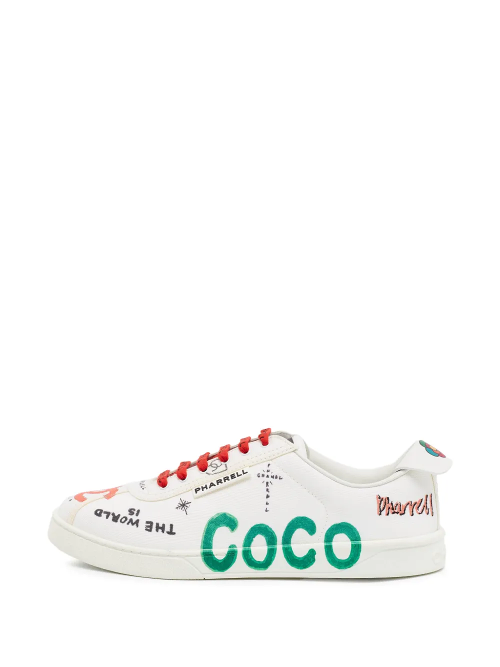 CHANEL Pre-Owned x Pharrell Williams graphics sneakers - Weiß