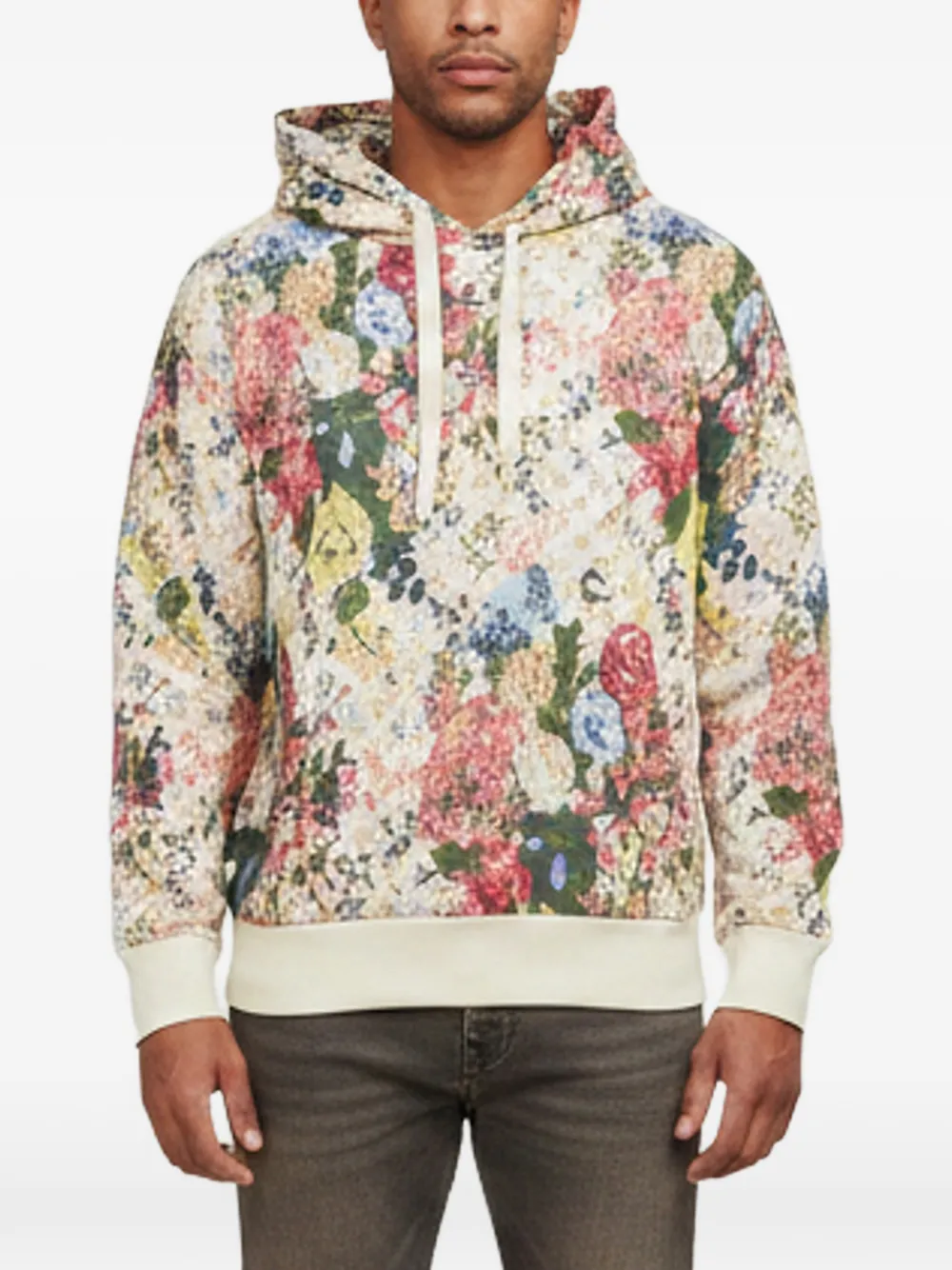 Louis Vuitton Pre-Owned Floral Monogram hoodie - Toni neutri