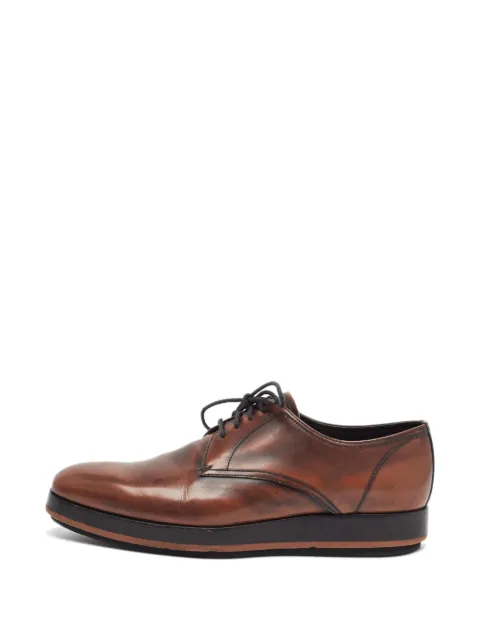 Prada Pre-Owned almond-toe Derby shoes