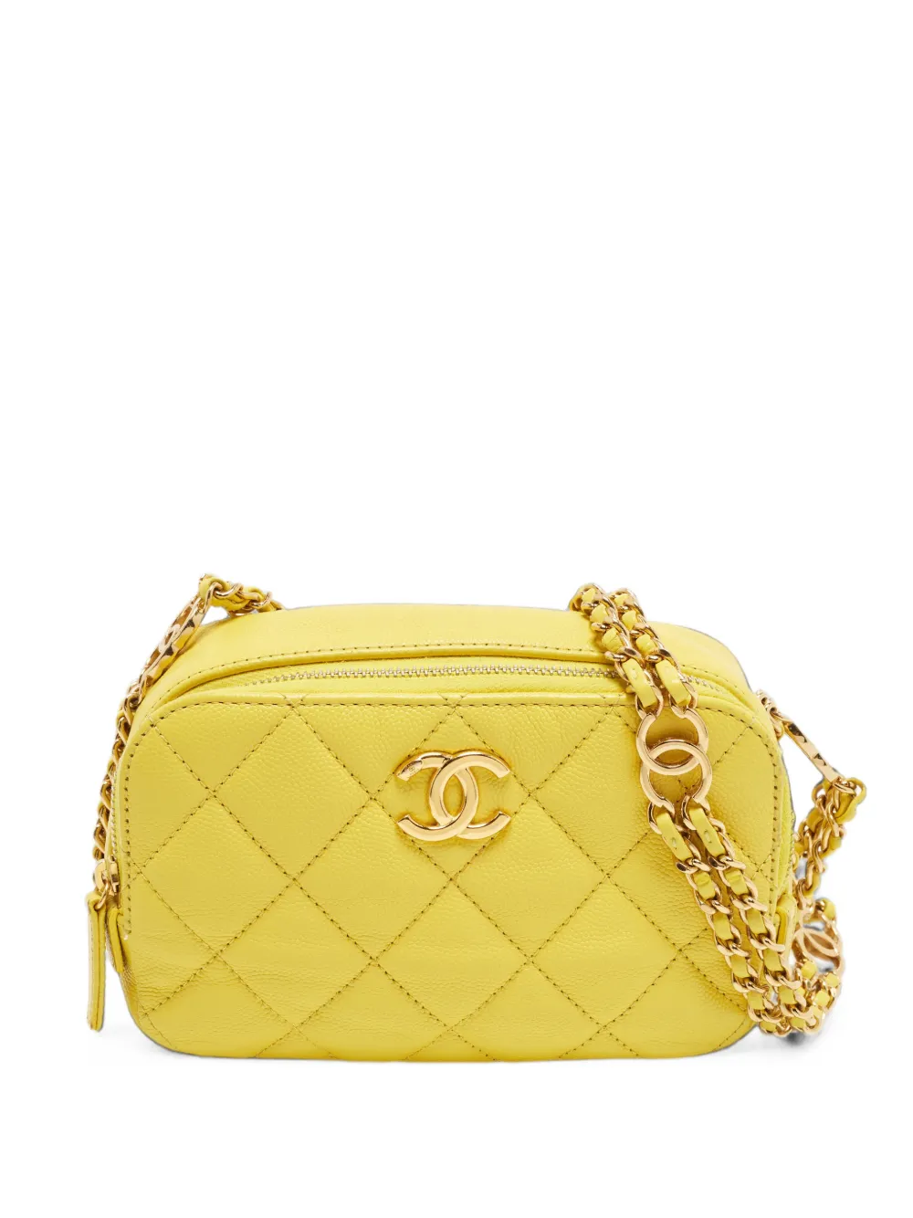 CHANEL Pre-Owned mini CC-plaque cross-body bag - Gelb