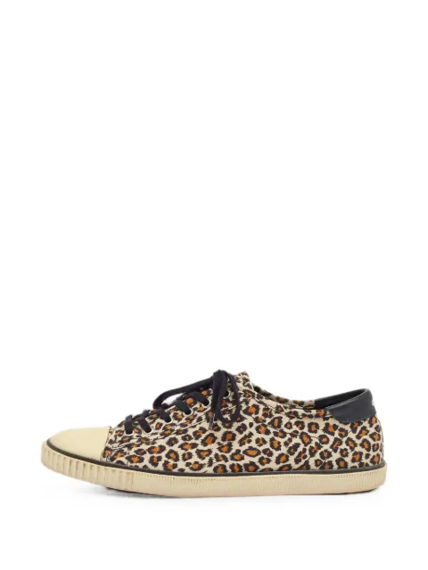 Celine Pre-Owned Blank leopard-print sneakers