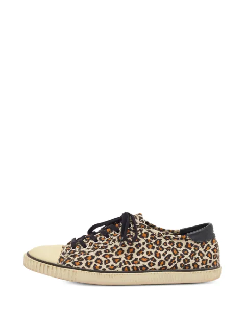 Celine Pre-Owned Sneakers mit Leopardenprint