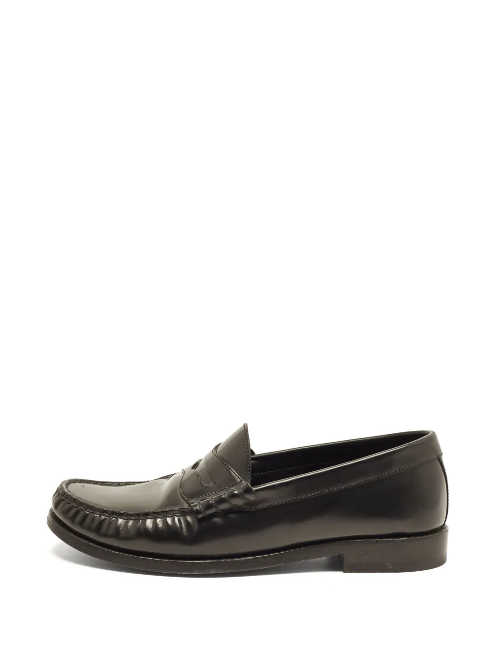 Celine Pre-Owned ruched-detail loafers - Nero