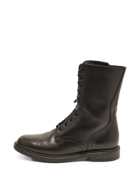 Celine Pre-Owned lace-up combat boots