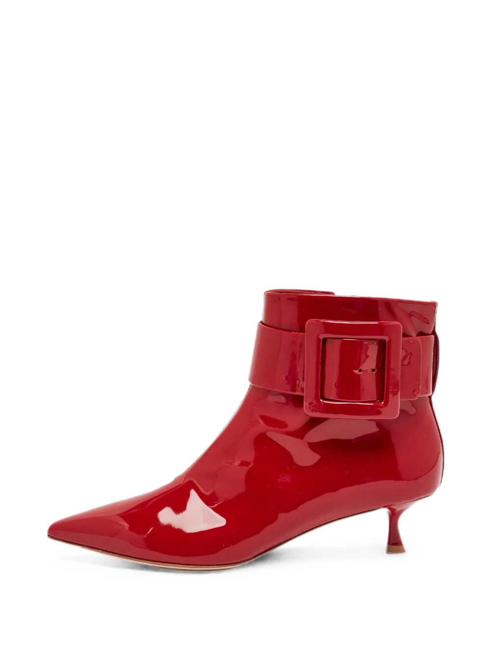 Roger Vivier Vintage buckled ankle boots - Rot