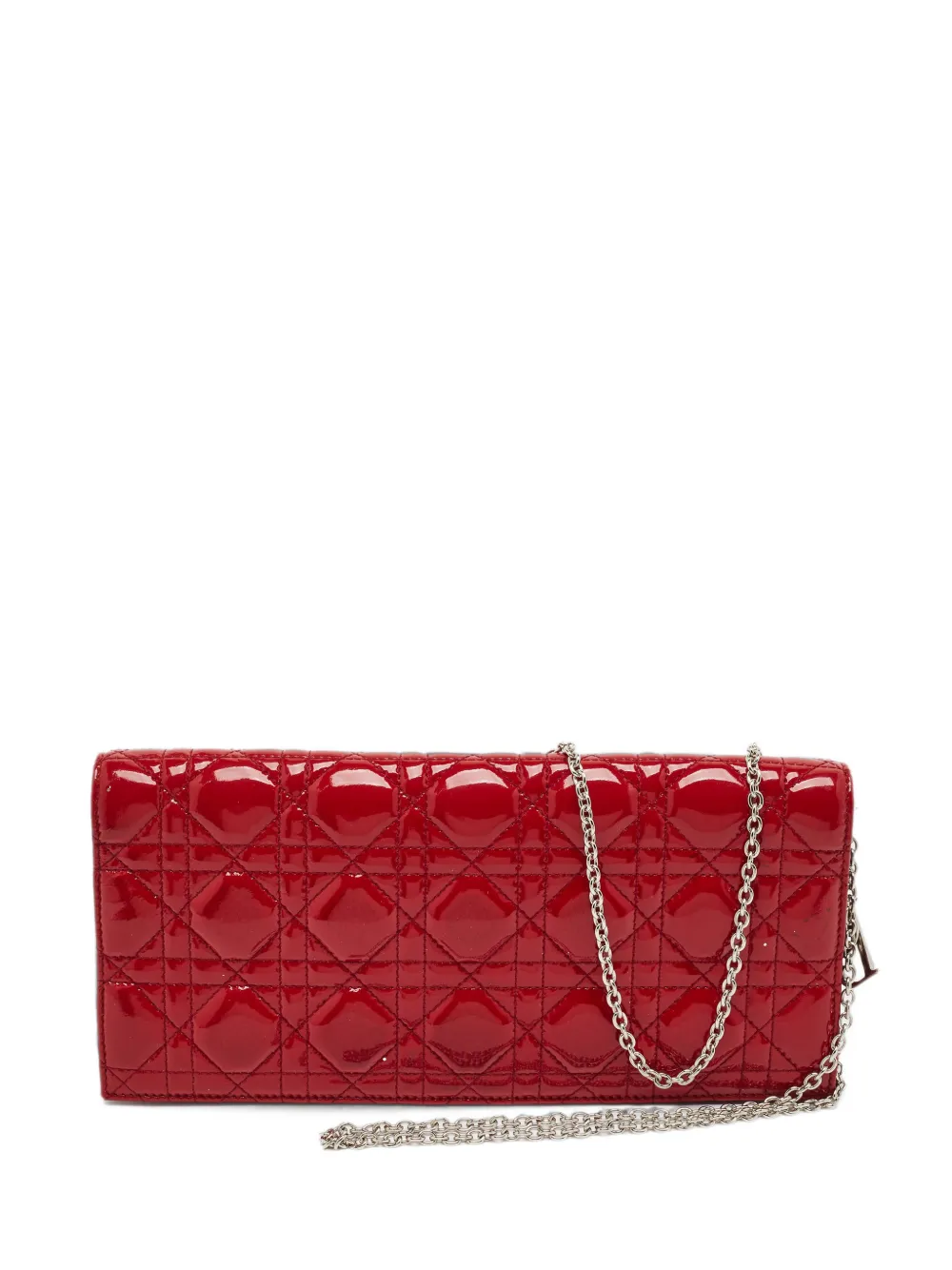 Christian Dior Pre-Owned pochette Lady Dior Cannage (2015) - Rouge Christian Dior Pre-Owned pochette Lady Dior Cannage (2015) - Rouge