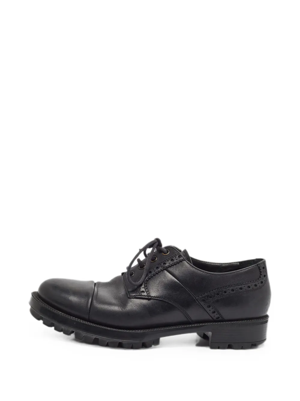 Prada Pre-Owned round-toe Derby shoes - Schwarz