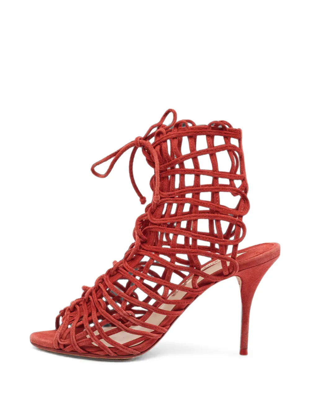 Sophia Webster Delphine cage heeled sandals - Rot