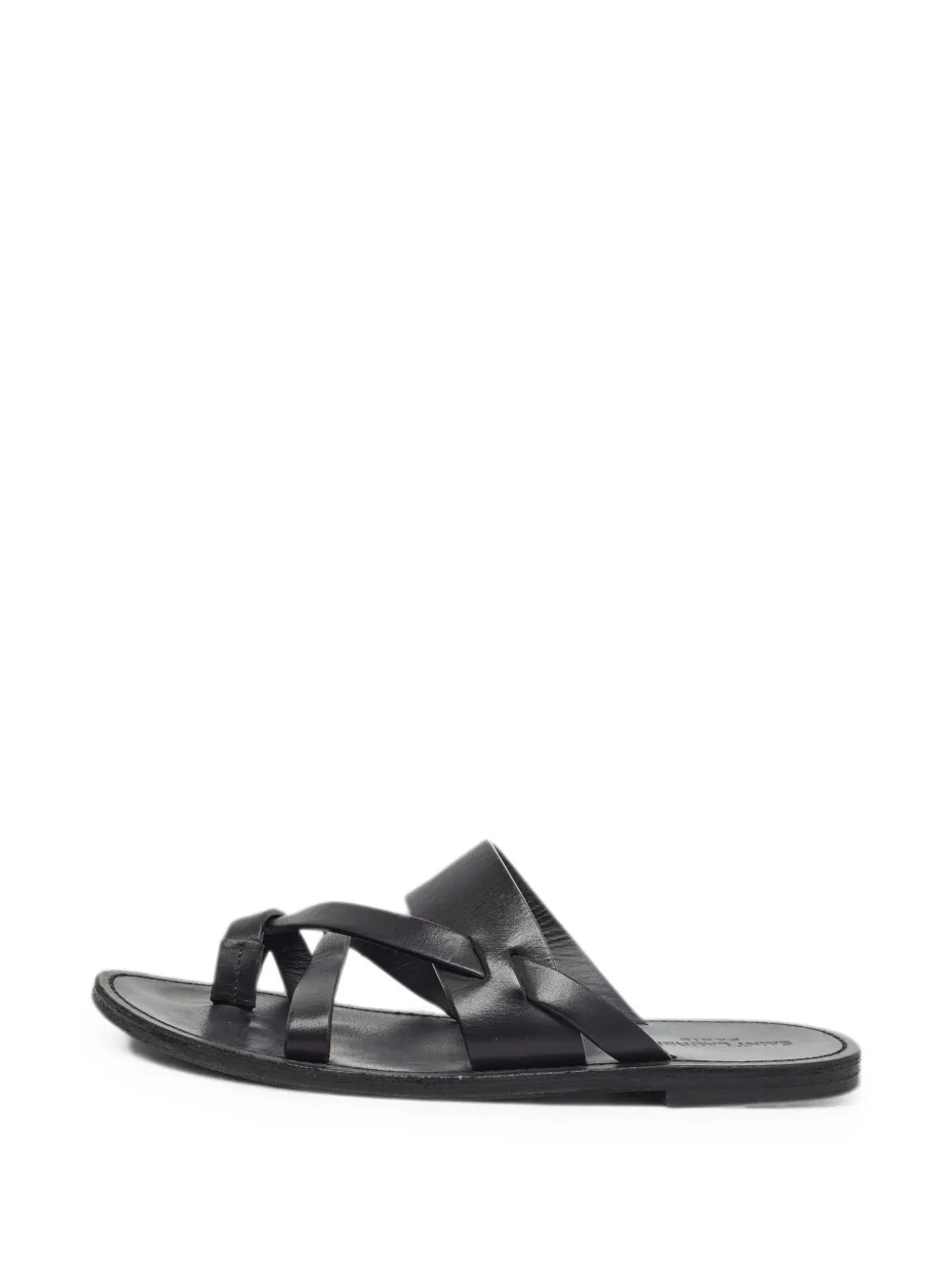 Saint Laurent Pre-Owned Culver multi-strap slides - Schwarz