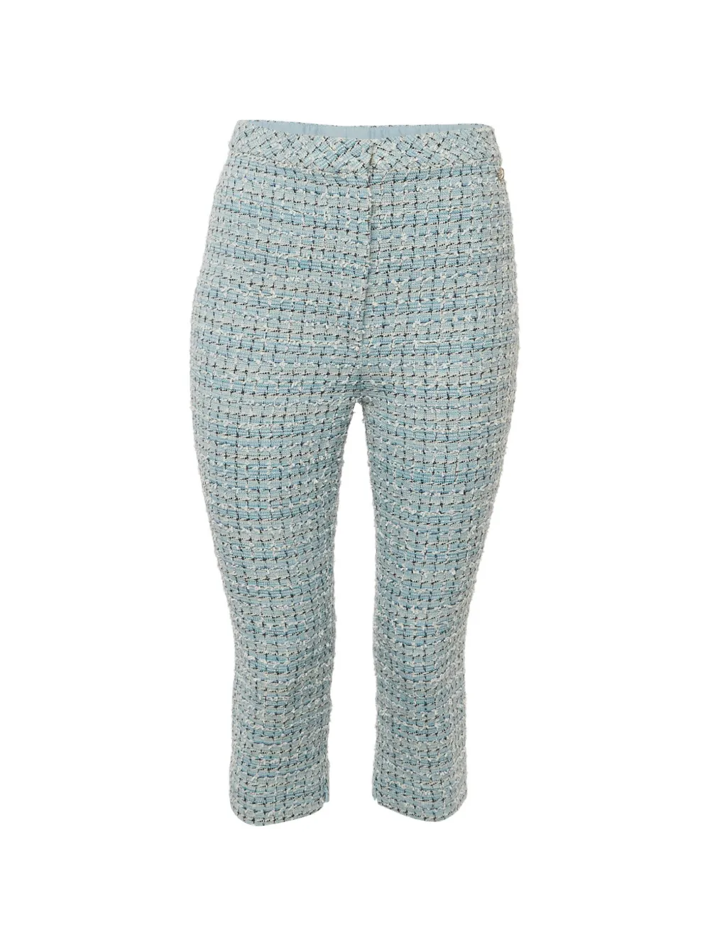 CHANEL Pre-Owned Pantaloni affusolati in tweed 2019 - Blu