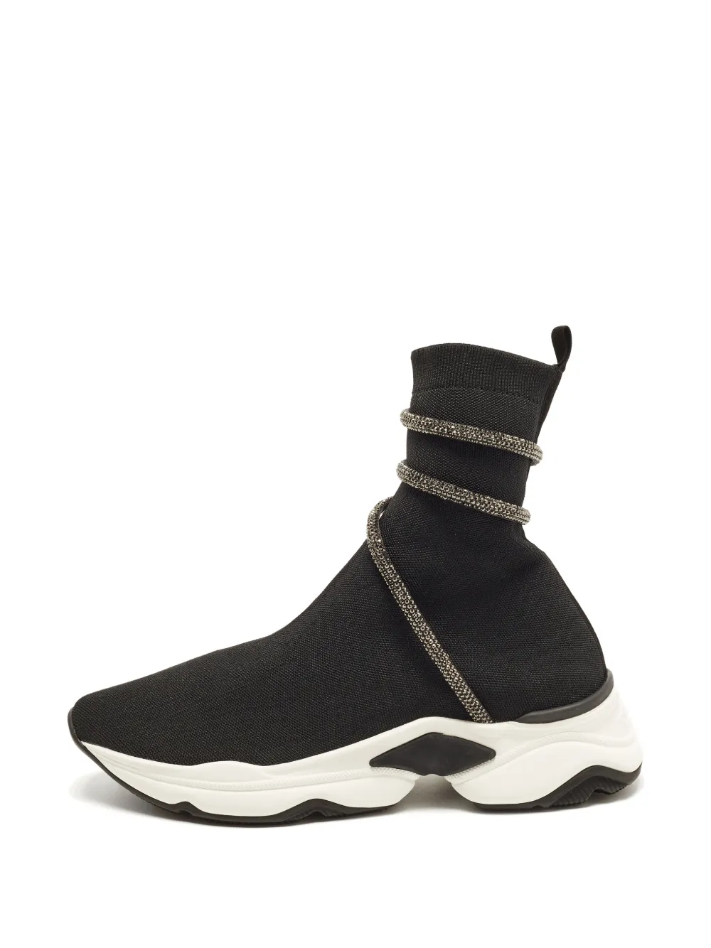 René Caovilla Cleo High-Top-Sneakers - Schwarz