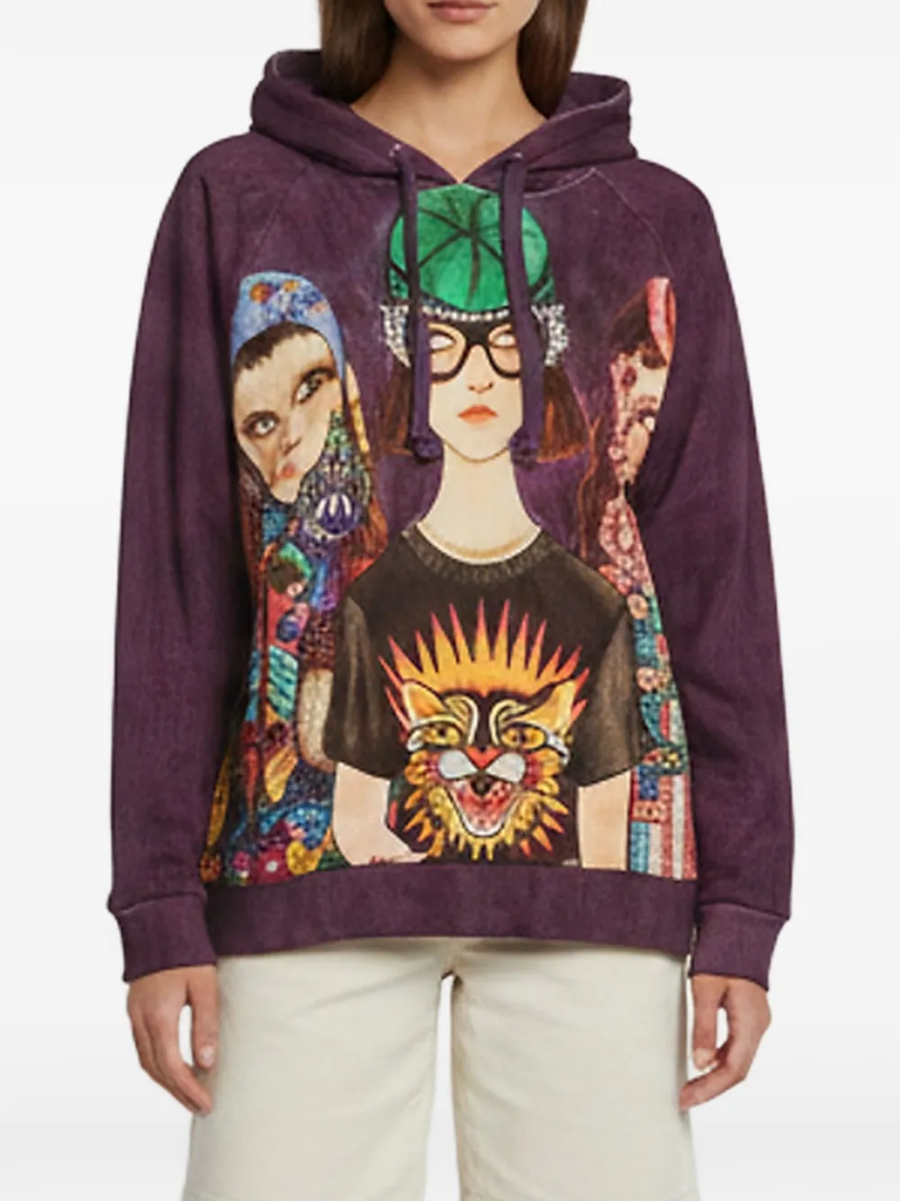 Gucci Pre-Owned 2017 Unskilled Worker The Family hoodie - Viola