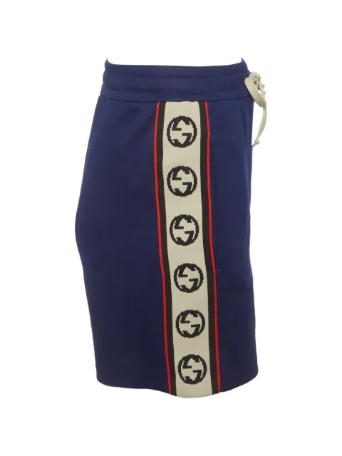 Gucci Pre-Owned Logo stripe shorts