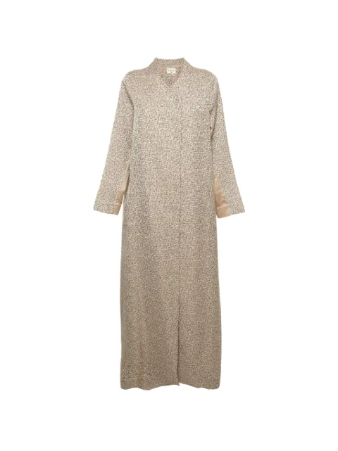 424 jacquard open-front maxi dress