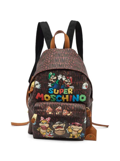 Moschino Pre-Owned Super Moschino logo-print backpack