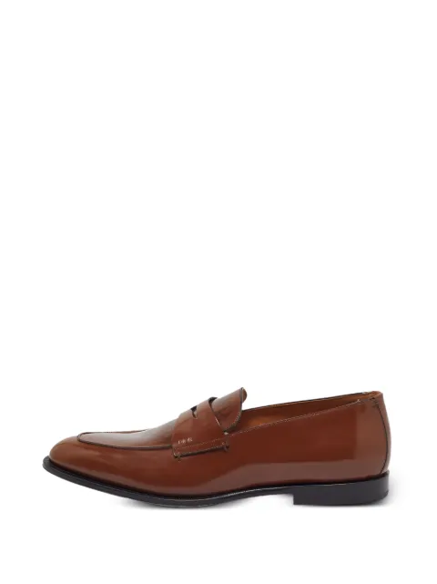 Christian Dior Pre-Owned leather penny-strap loafers