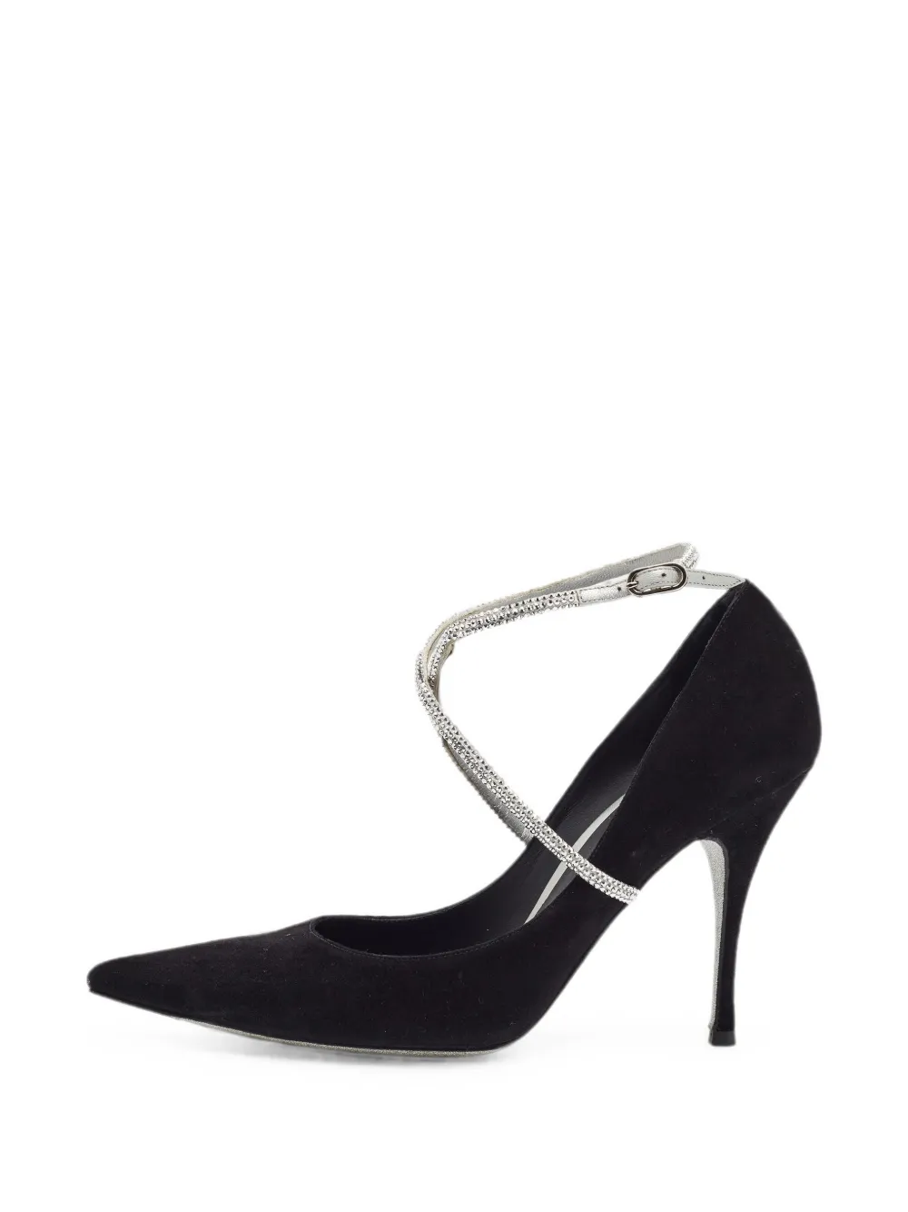 René Caovilla Twista crystal-embellished pumps - Schwarz