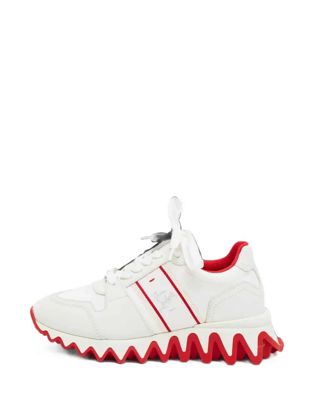 Christian Louboutin Pre-Owned Donna lace-up sneakers - Weiß