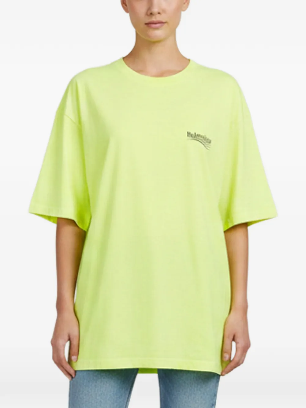 Balenciaga Pre-Owned Political Campaign oversized T-shirt - Grün