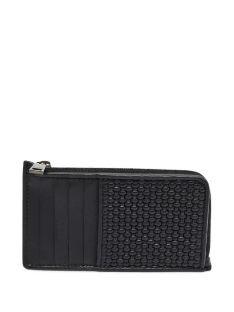 Ermenegildo Zegna Vintage Pellettessuta zip card case