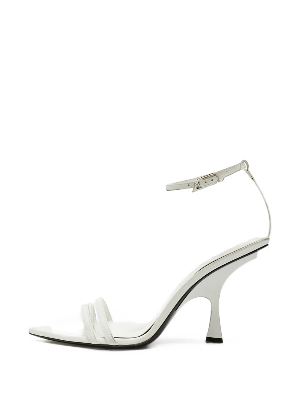 The Attico Venus ankle-strap sandals - Weiß