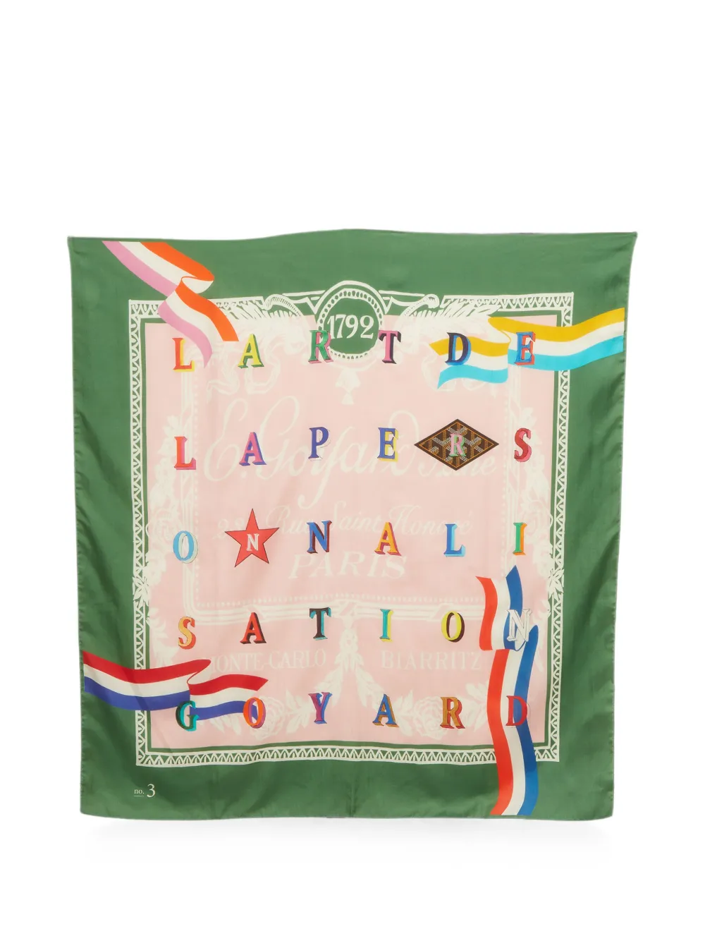 Goyard Pre-Owned L’art de La Personnalisation scarf - Verde