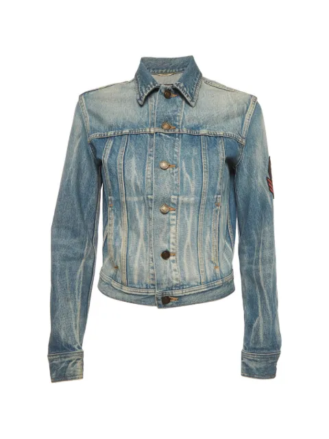 Saint Laurent Pre-Owned fitted denim jacket