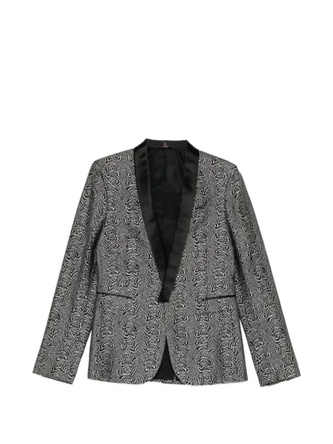 Roberto Cavalli patterned shawl-lapel blazer