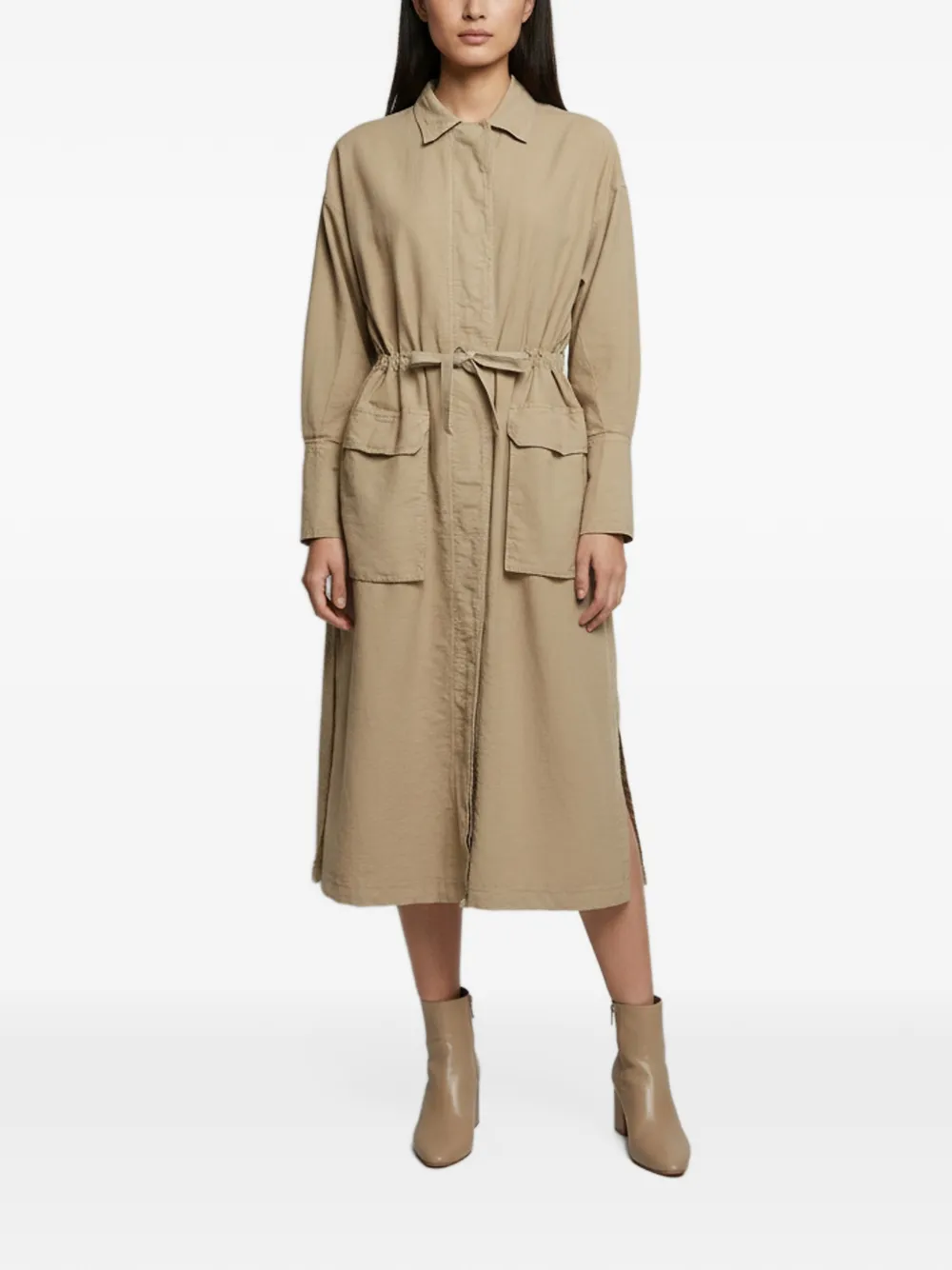 Golden Goose Lola tie-fastening trench coat - Nude