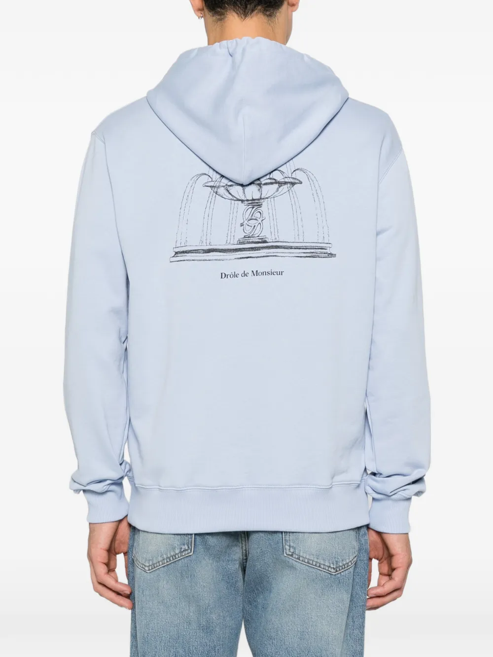 Drôle De Monsieur Fountain hoodie Blauw