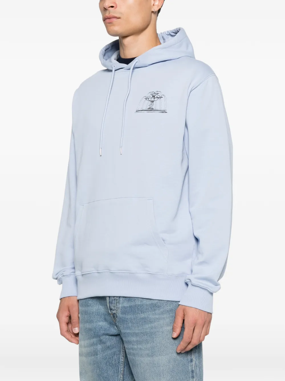 Drôle De Monsieur Fountain hoodie Blauw