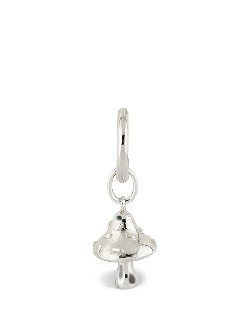 STRUGA mushroom-pendant hoop earring - Argento