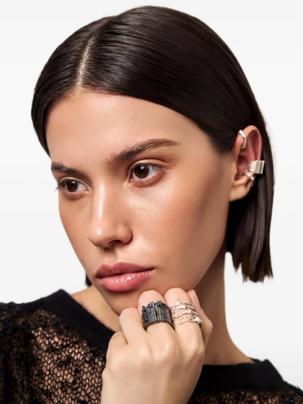 STRUGA Signature Links ring - Silber