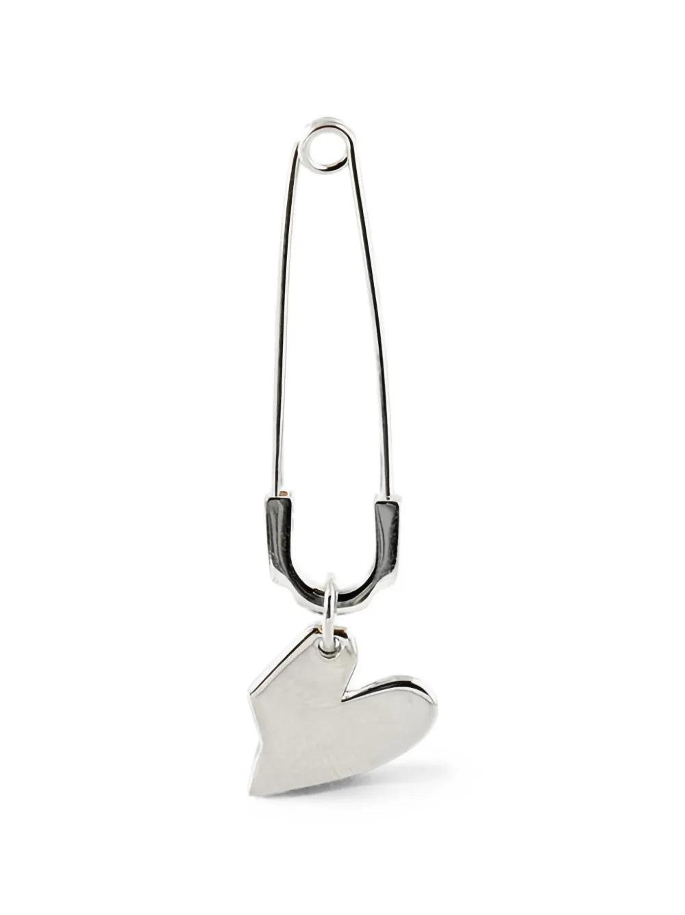 STRUGA blade-pin heart-pendant brooch - Silber